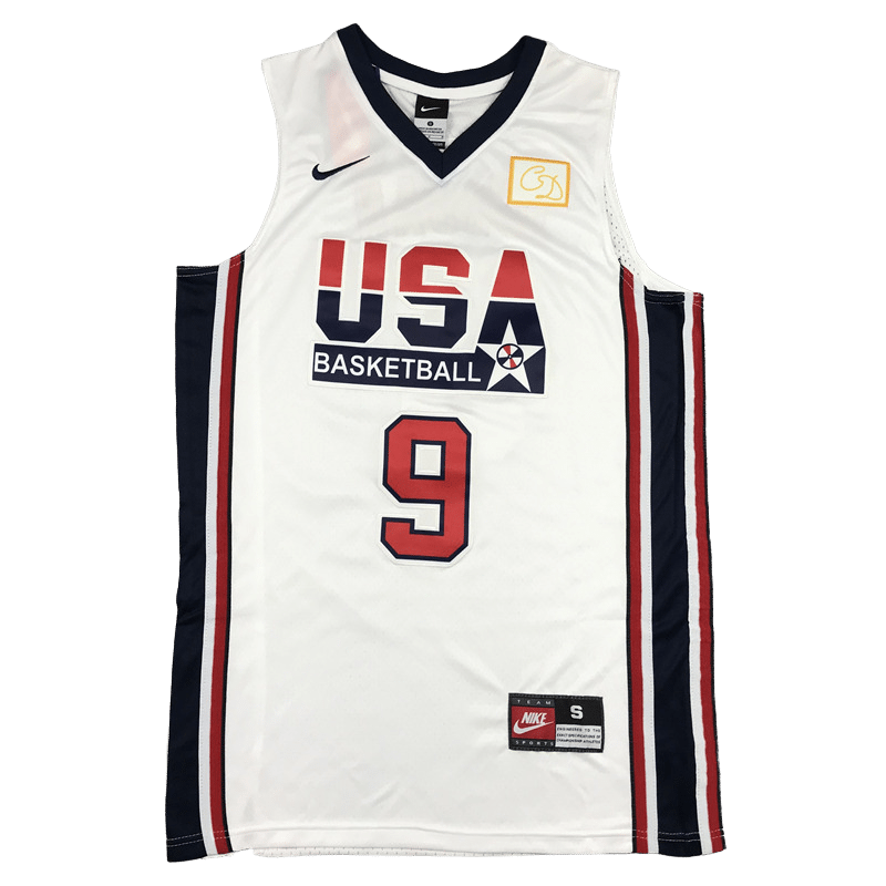 Michael purchases Jordan Team USA Jersey hold